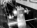 Mill engine in distillery building