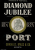 Port label commemorating Queen Victoria’s Diamond Jubilee 1897