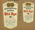 G & W Old Rye labels